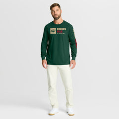 Minnesota Wild Fanatics Goal Crease Legacy Long Sleeve T-Shirt -  NHL T-shirts