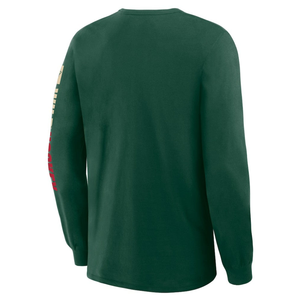 Minnesota Wild Fanatics Goal Crease Legacy Long Sleeve T-Shirt -  NHL T-shirts