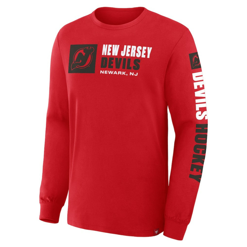 New Jersey Devils Fanatics Goal Crease Legacy Long Sleeve T-Shirt -  NHL T-shirts