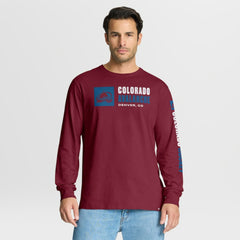 Colorado Avalanche Fanatics Goal Crease Legacy Long Sleeve T-Shirt -  NHL T-shirts