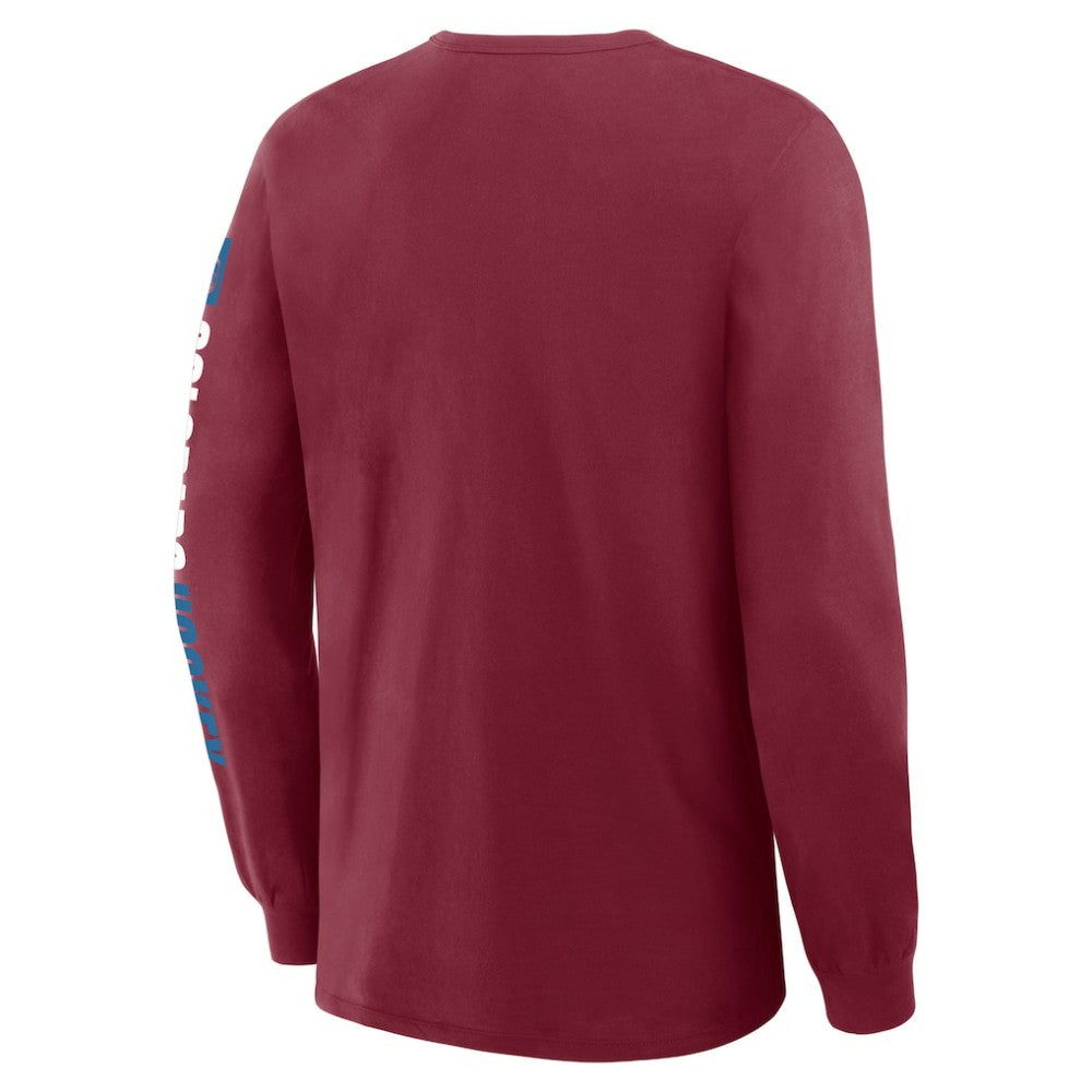 Colorado Avalanche Fanatics Goal Crease Legacy Long Sleeve T-Shirt -  NHL T-shirts