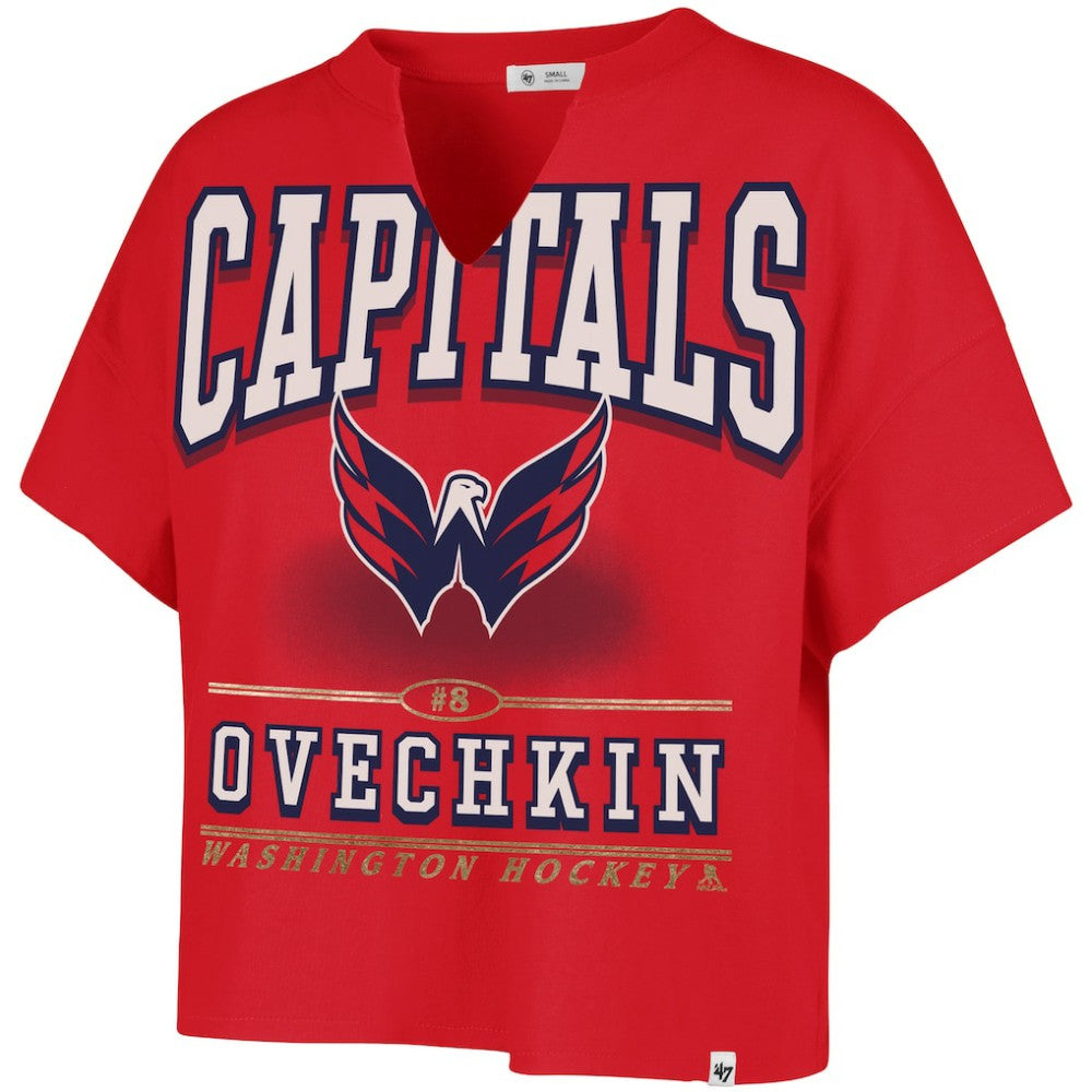 Alexander Ovechkin Washington Capitals '47 Women's Elation Name & Number Oversized Notch Neck T-Shirt -  NHL T-shirts