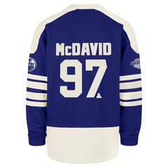 Connor McDavid Edmonton Oilers '47 Player Name & Number Sweep Check Eternal Lacer Sweatshirt -  NHL Sweatshirts
