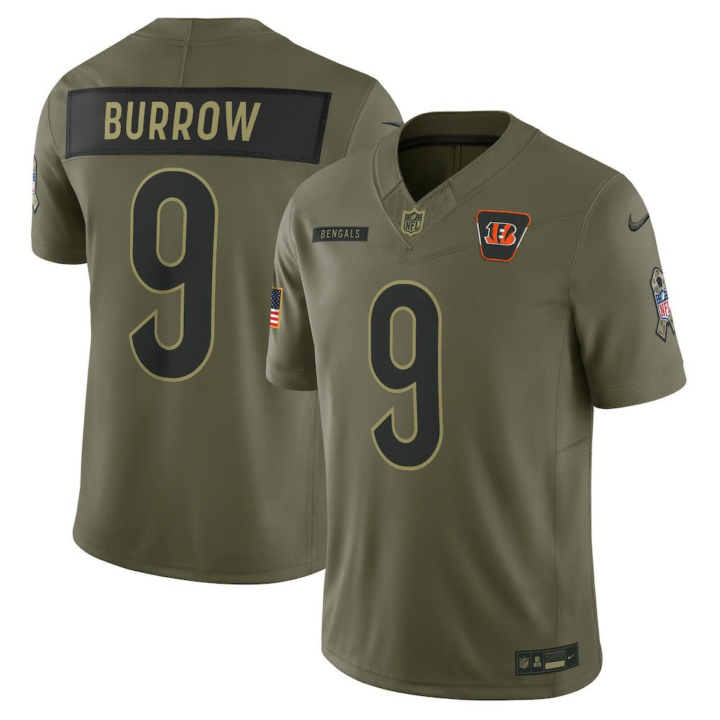 Cincinnati Bengals Joe Burrow  2025 Salute to Service Limited Jersey | NFL Discount