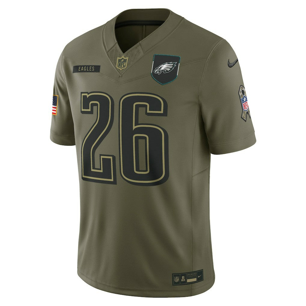 Philadelphia Eagles Saquon Barkley  2025 Salute to Service Limited Jersey | NFL Discount