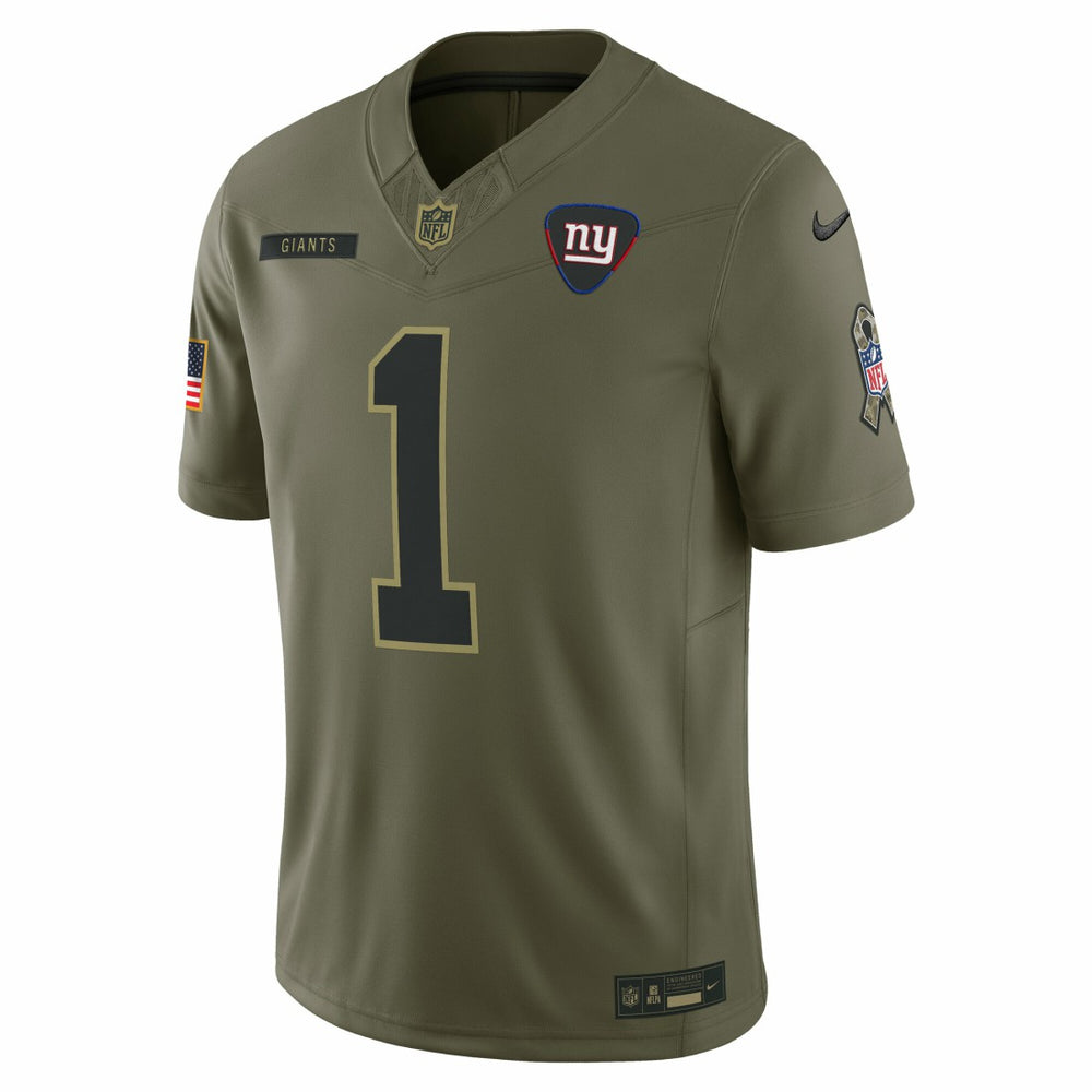 New York Giants Malik Nabers  2025 Salute to Service Limited Jersey | NFL Hot