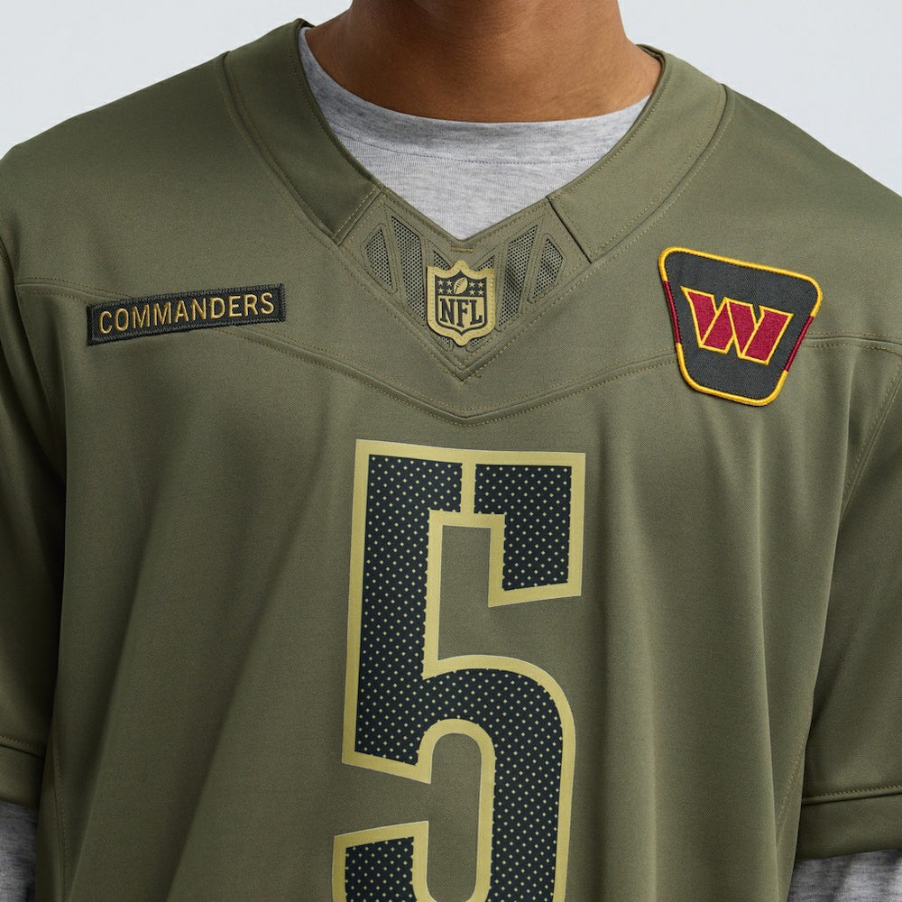 Washington Commanders Jayden Daniels  2025 Salute to Service Limited Jersey | NFL Outlet