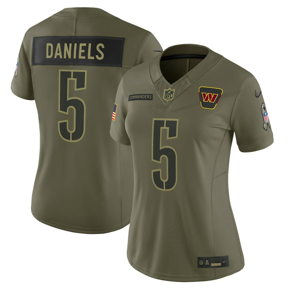 Washington Commanders Jayden Daniels  Women's 2025 Salute to Service Limited Jersey | NFL Outlet