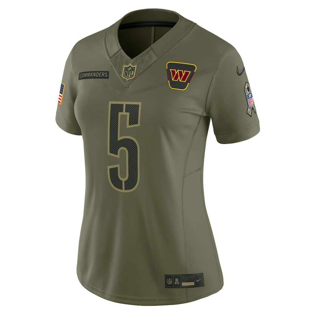 Washington Commanders Jayden Daniels  Women's 2025 Salute to Service Limited Jersey | NFL Outlet