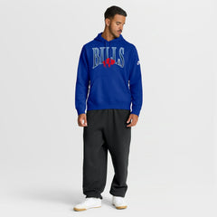 Buffalo Bills Full Blitz Club Fleece Pullover Hoodie | NFL Discount