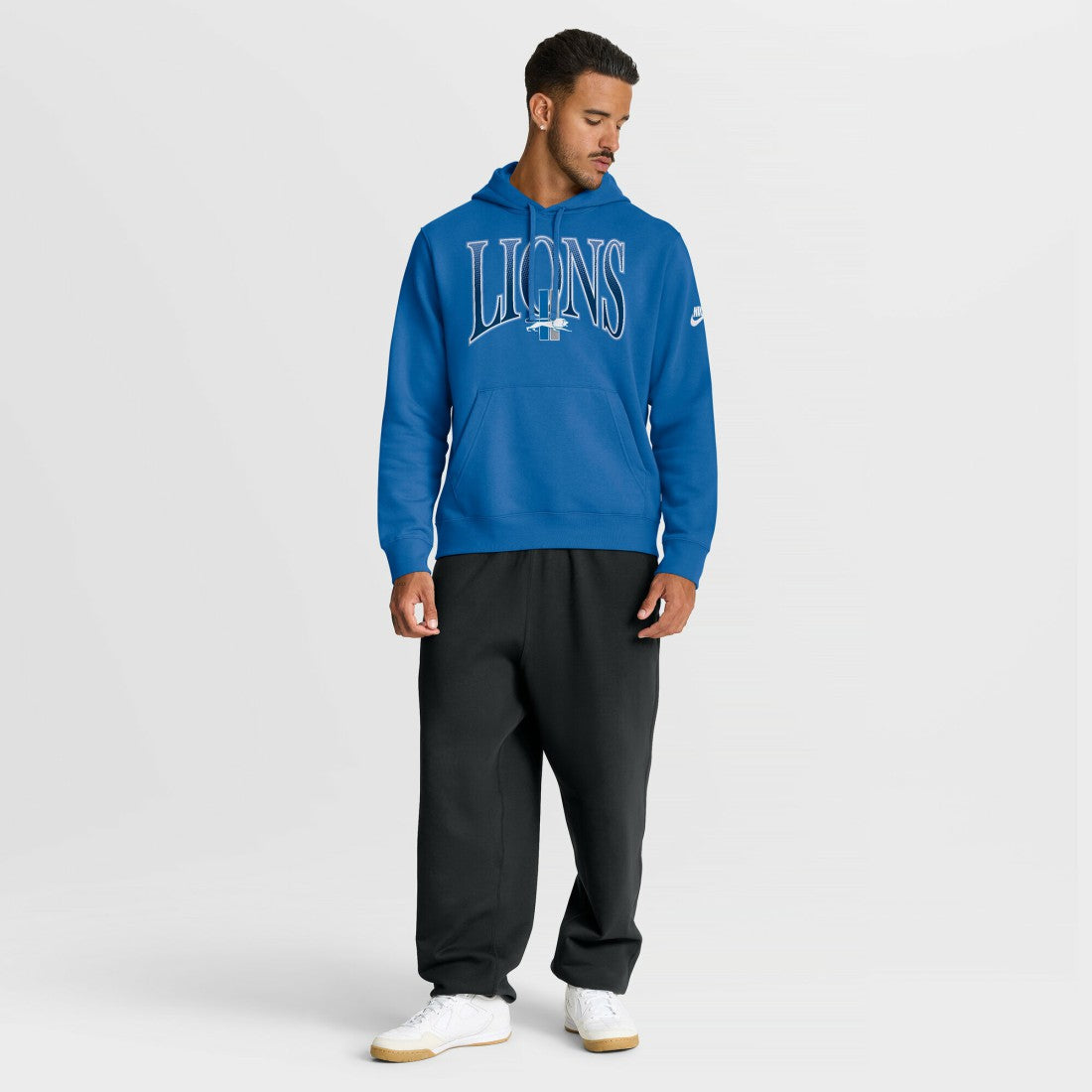 Detroit Lions Full Blitz Club Fleece Pullover Hoodie | NFL Near me