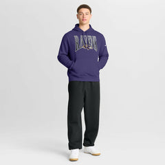 Baltimore Ravens Full Blitz Club Fleece Pullover Hoodie | NFL Discount