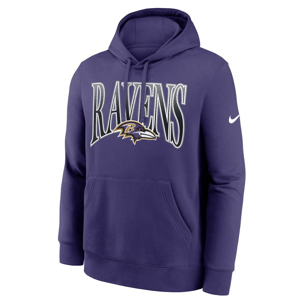 Baltimore Ravens Full Blitz Club Fleece Pullover Hoodie | NFL Discount
