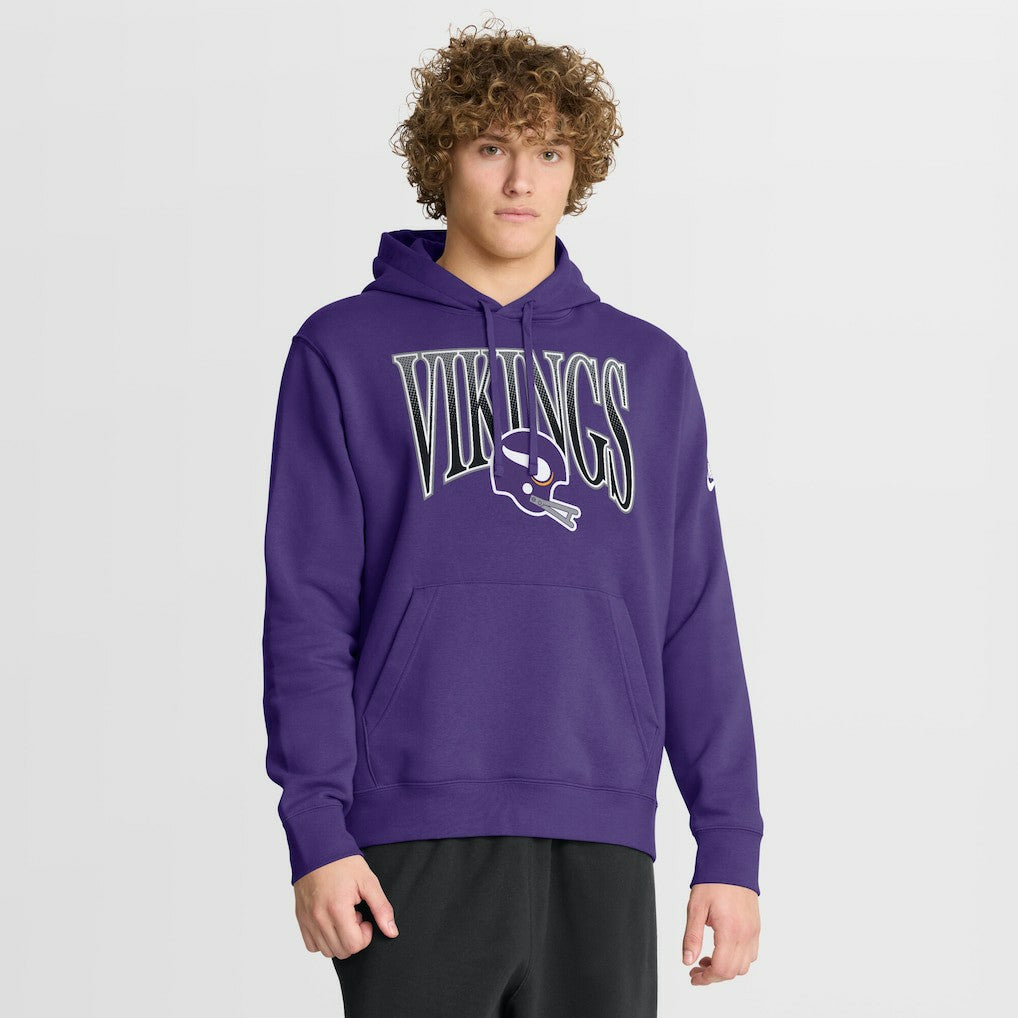 Minnesota Vikings Full Blitz Club Fleece Pullover Hoodie | NFL Hot