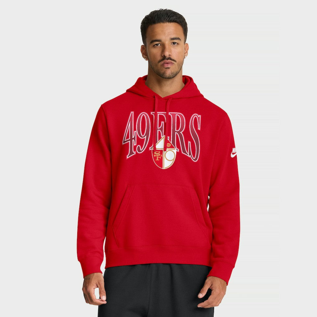 San Francisco 49ers Full Blitz Club Fleece Pullover Hoodie | NFL Outlet