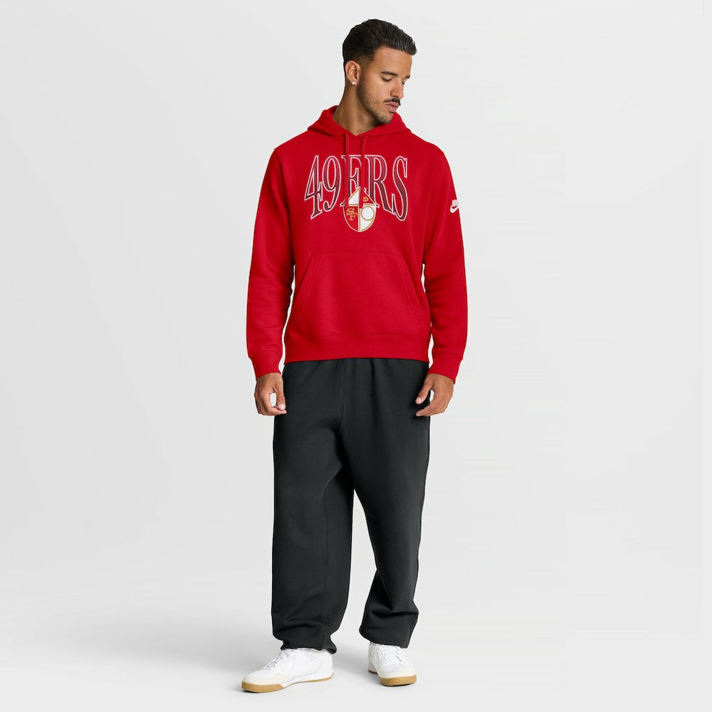 San Francisco 49ers Full Blitz Club Fleece Pullover Hoodie | NFL Outlet