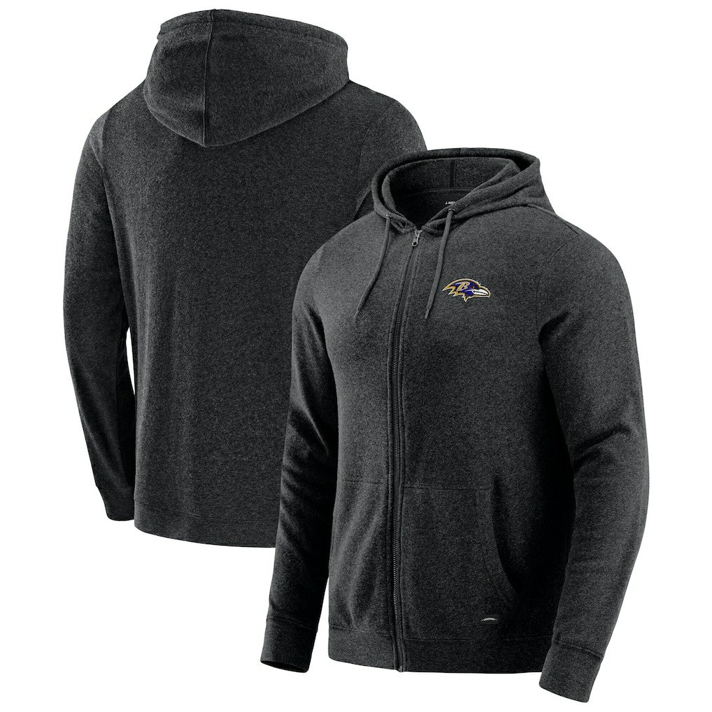 Baltimore Ravens J. Palmer Players Lounge Tri-Blend Full-Zip Hoodie | NFL Sale