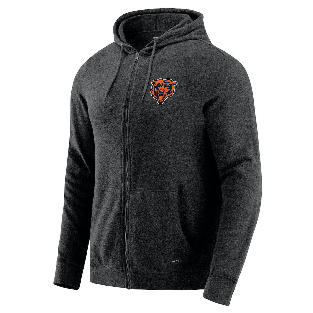 Chicago Bears J. Palmer Players Lounge Tri-Blend Full-Zip Hoodie | NFL Outlet
