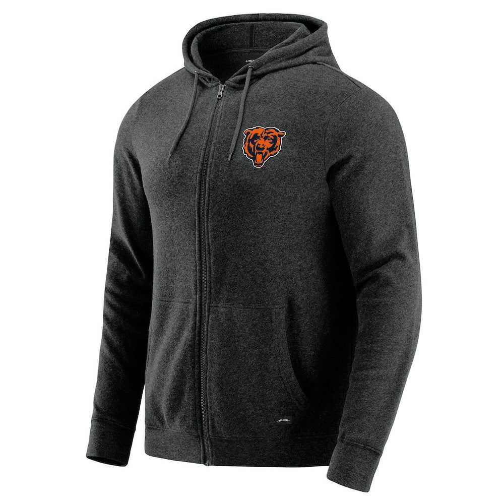 Chicago Bears J. Palmer Players Lounge Tri-Blend Full-Zip Hoodie | NFL Outlet