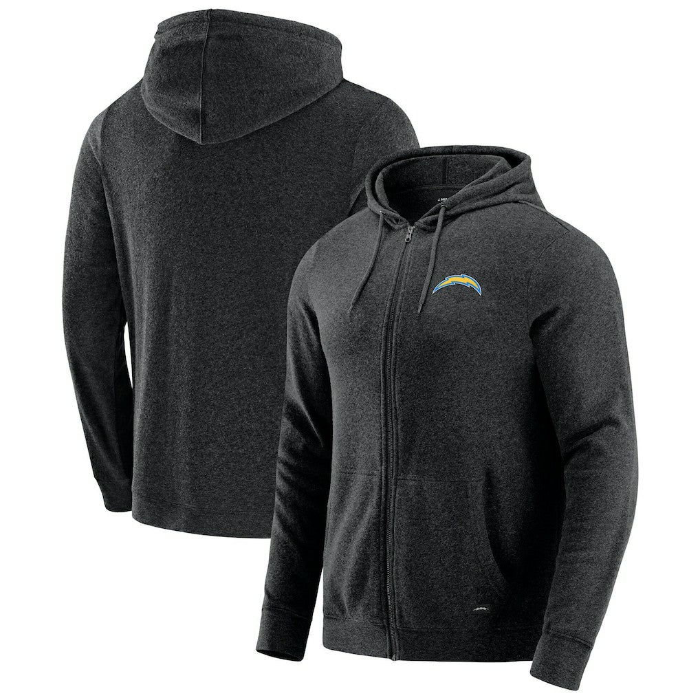 Los Angeles Chargers J. Palmer Players Lounge Tri-Blend Full-Zip Hoodie | NFL New