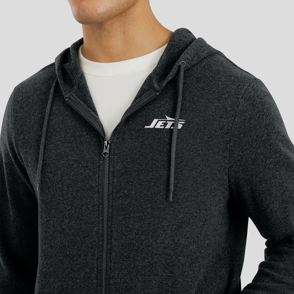 New York Jets J. Palmer Players Lounge Tri-Blend Full-Zip Hoodie | NFL Outlet