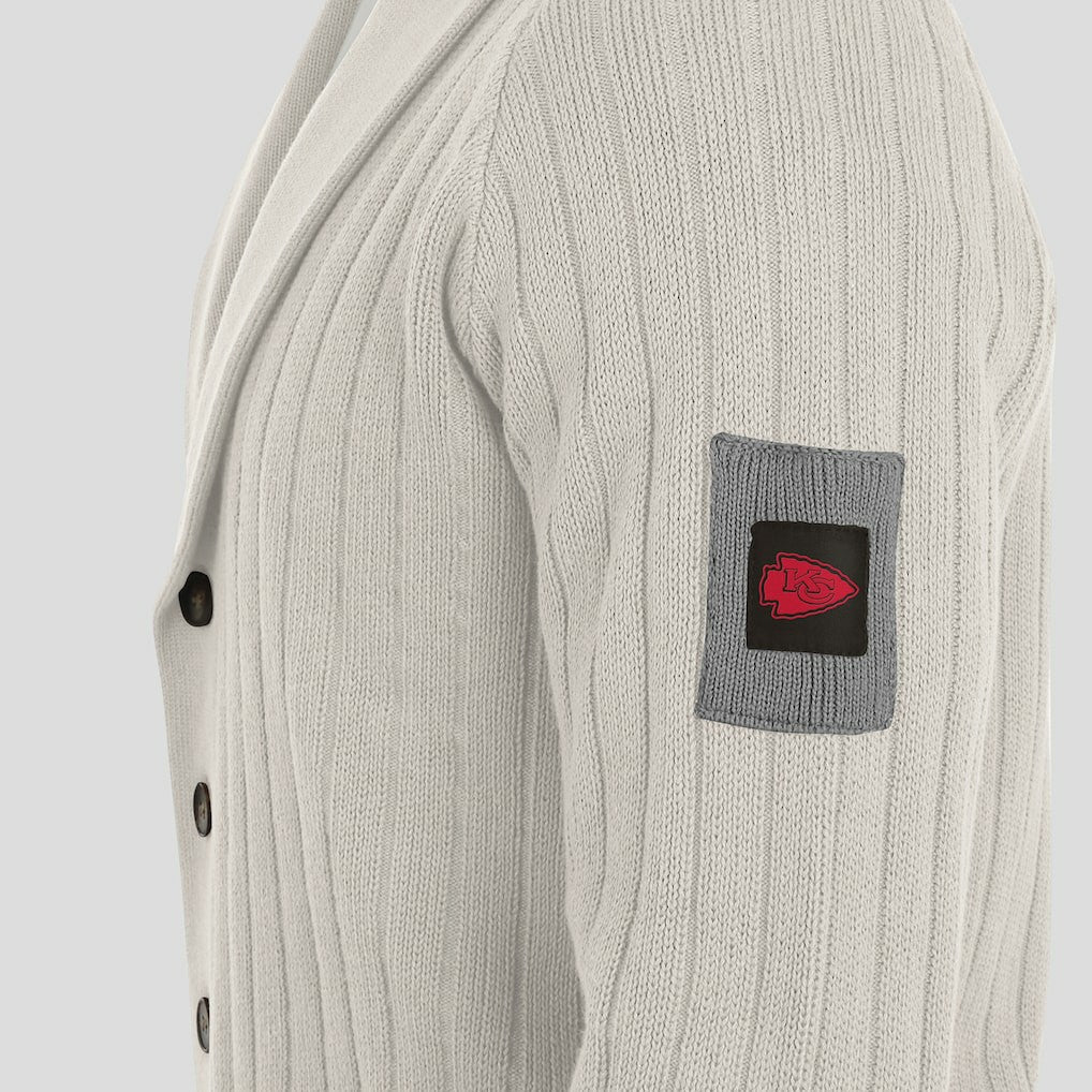 Kansas City Chiefs J. Palmer The Playmaker Cardigan Raglan Sweater | NFL Discount