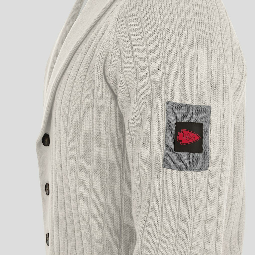 Kansas City Chiefs J. Palmer The Playmaker Cardigan Raglan Sweater | NFL Discount