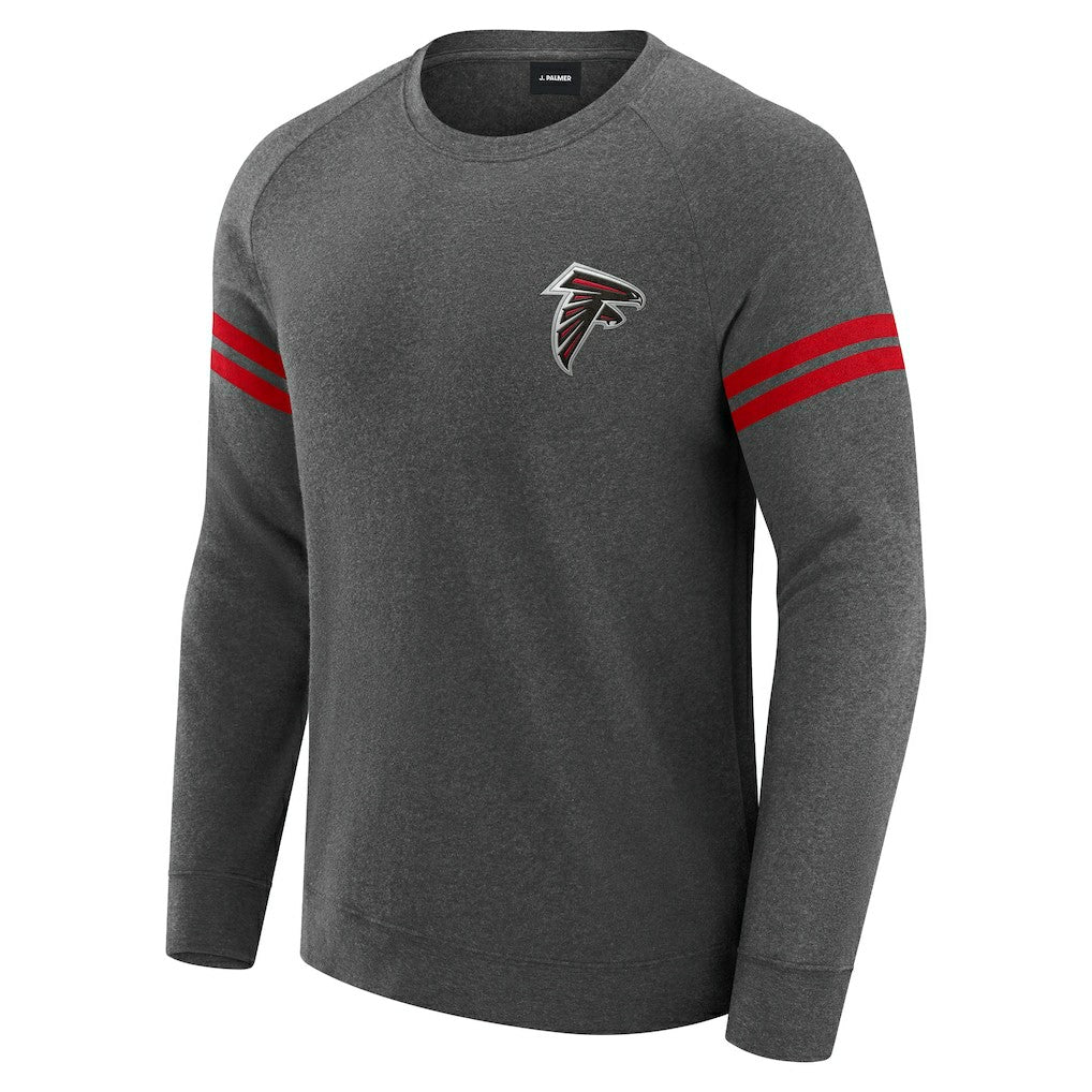 Atlanta Falcons J. Palmer Players Lounge Raglan Tri-Blend Sweatshirt | NFL Sale