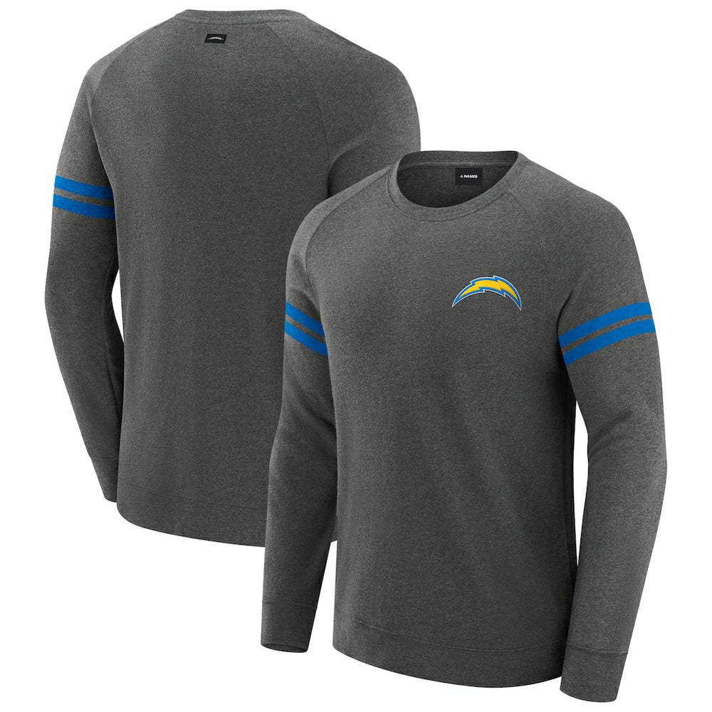 Los Angeles Chargers J. Palmer Players Lounge Raglan Tri-Blend Sweatshirt | NFL Discount