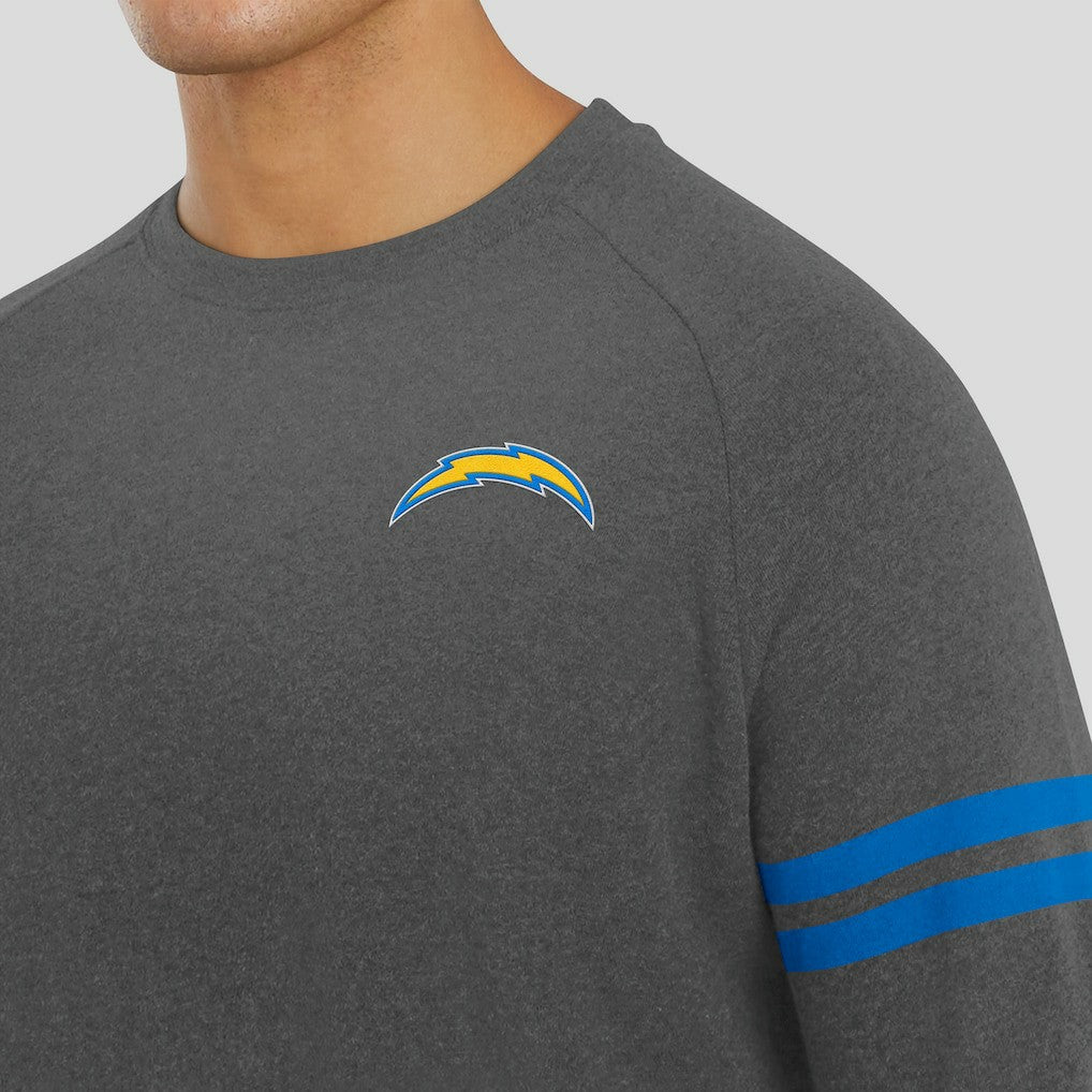Los Angeles Chargers J. Palmer Players Lounge Raglan Tri-Blend Sweatshirt | NFL Discount