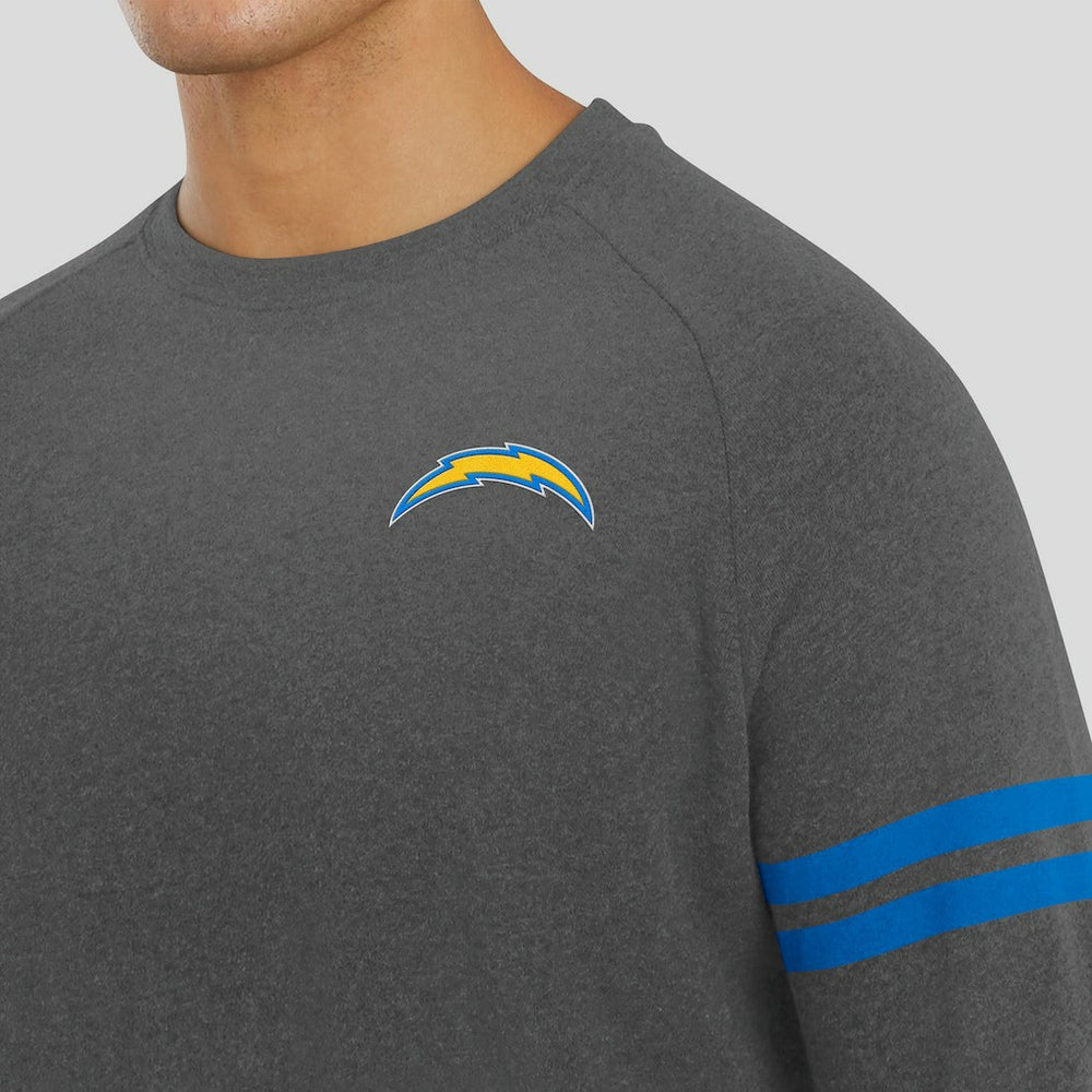 Los Angeles Chargers J. Palmer Players Lounge Raglan Tri-Blend Sweatshirt | NFL Discount