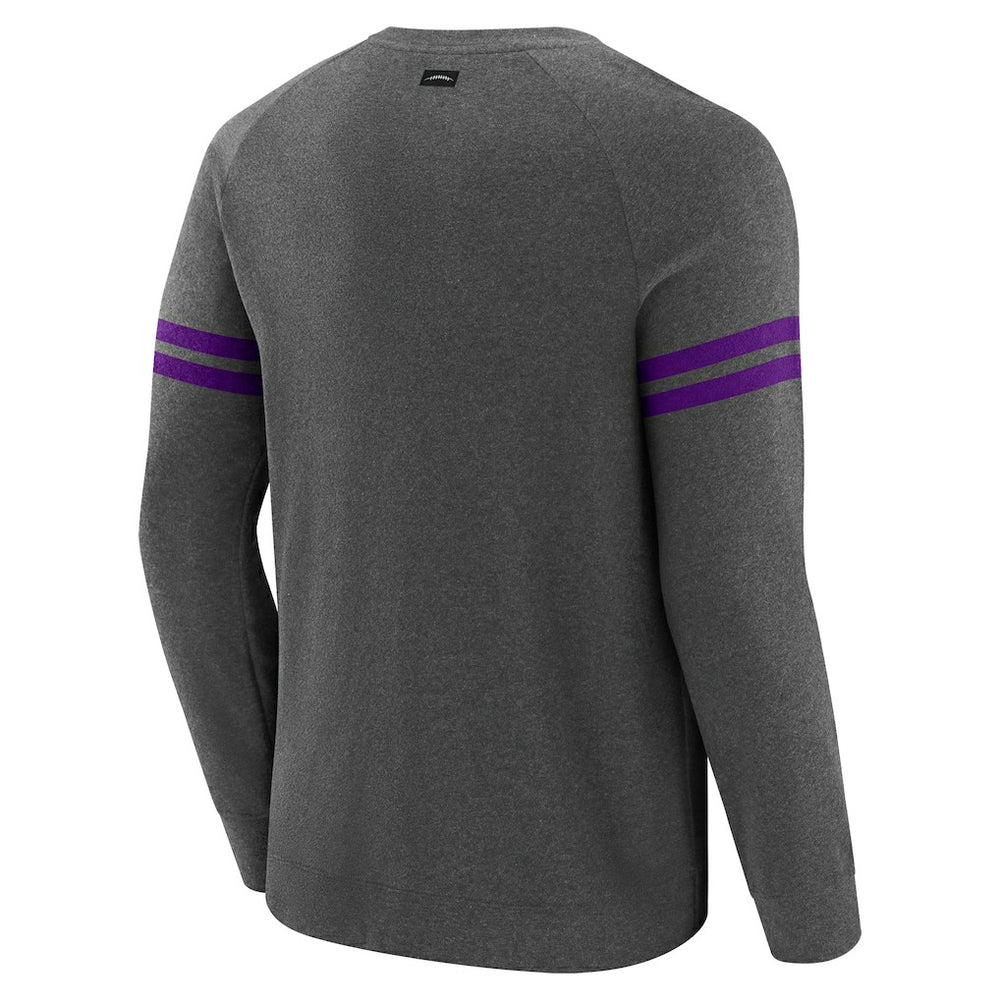 Minnesota Vikings J. Palmer Players Lounge Raglan Tri-Blend Sweatshirt | NFL Discount