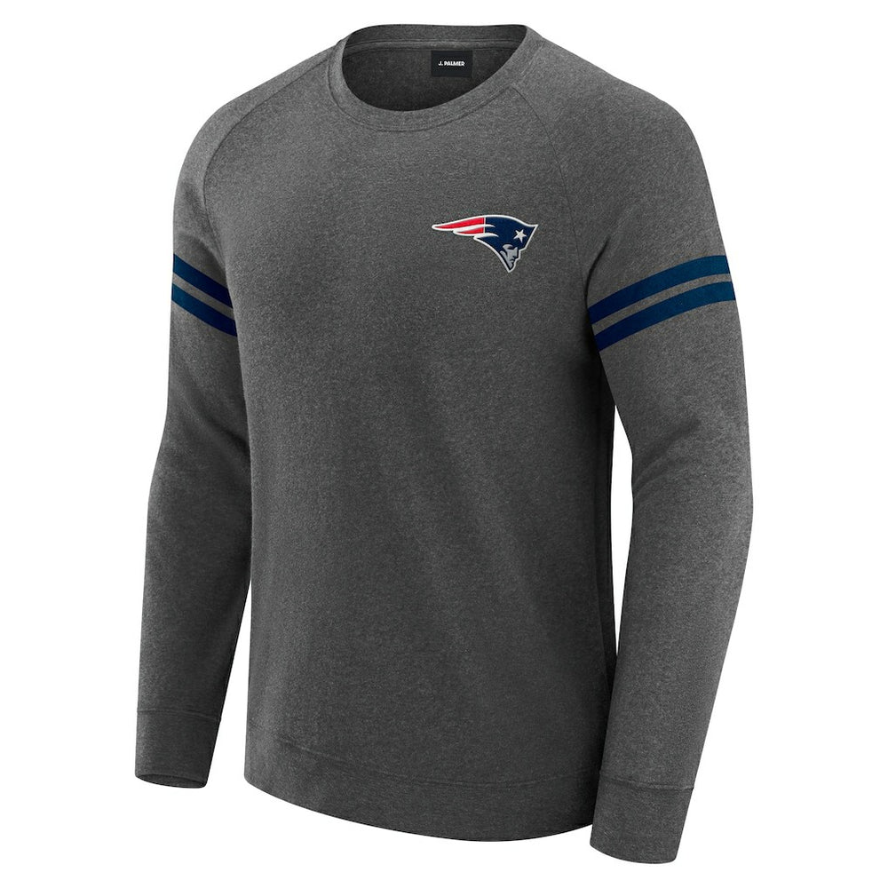New England Patriots J. Palmer Players Lounge Raglan Tri-Blend Sweatshirt | NFL On sale