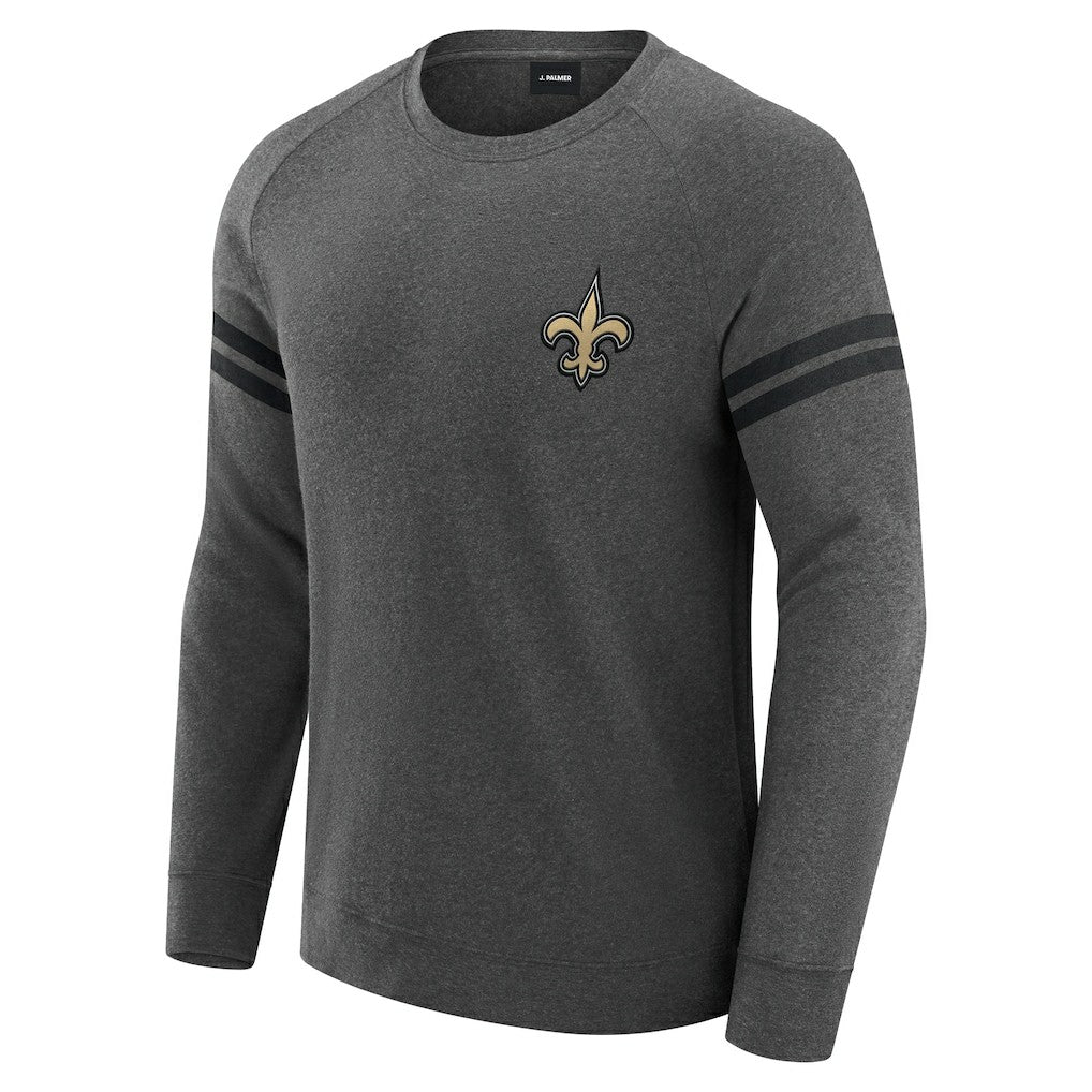 New Orleans Saints J. Palmer Players Lounge Raglan Tri-Blend Sweatshirt | NFL Sale
