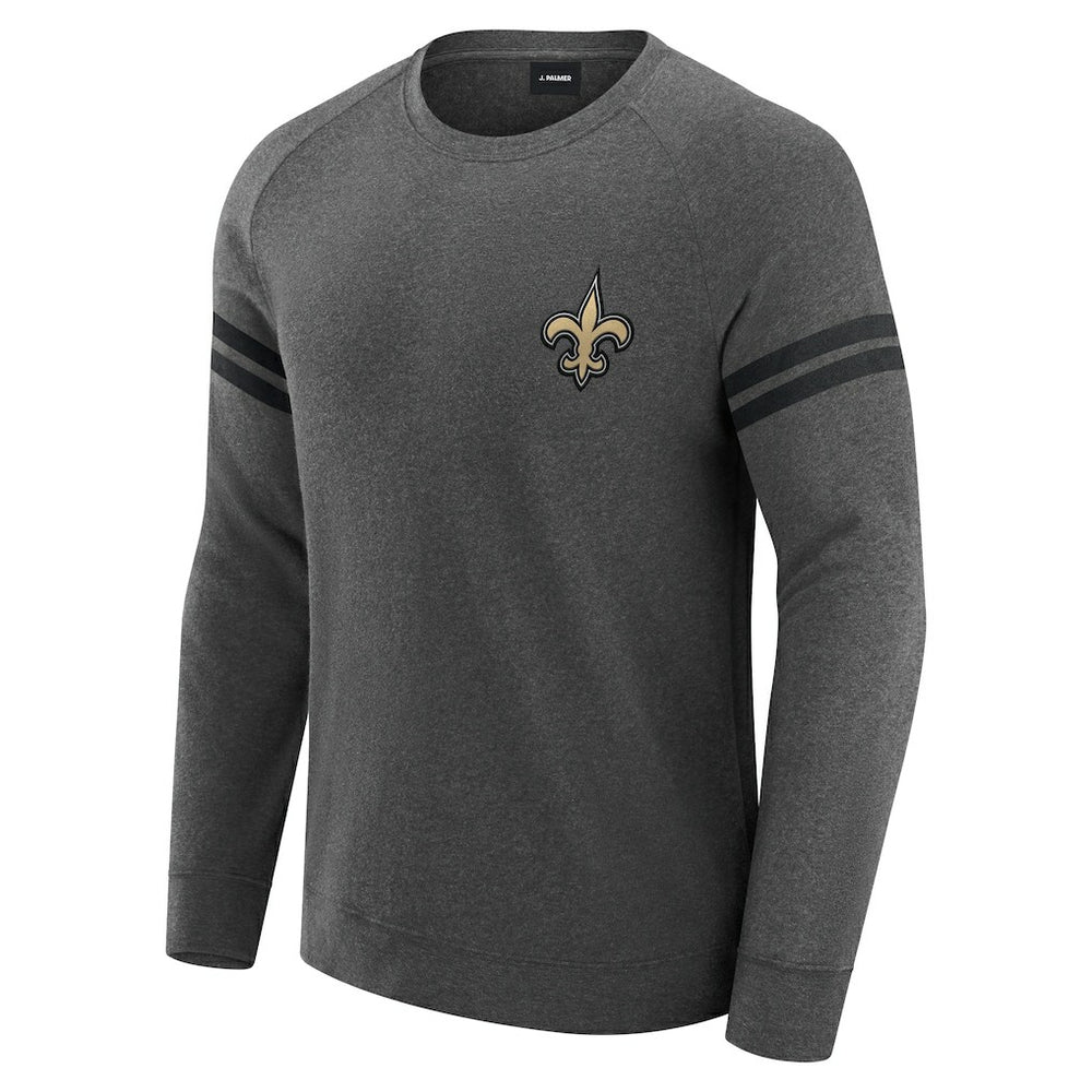 New Orleans Saints J. Palmer Players Lounge Raglan Tri-Blend Sweatshirt | NFL Sale