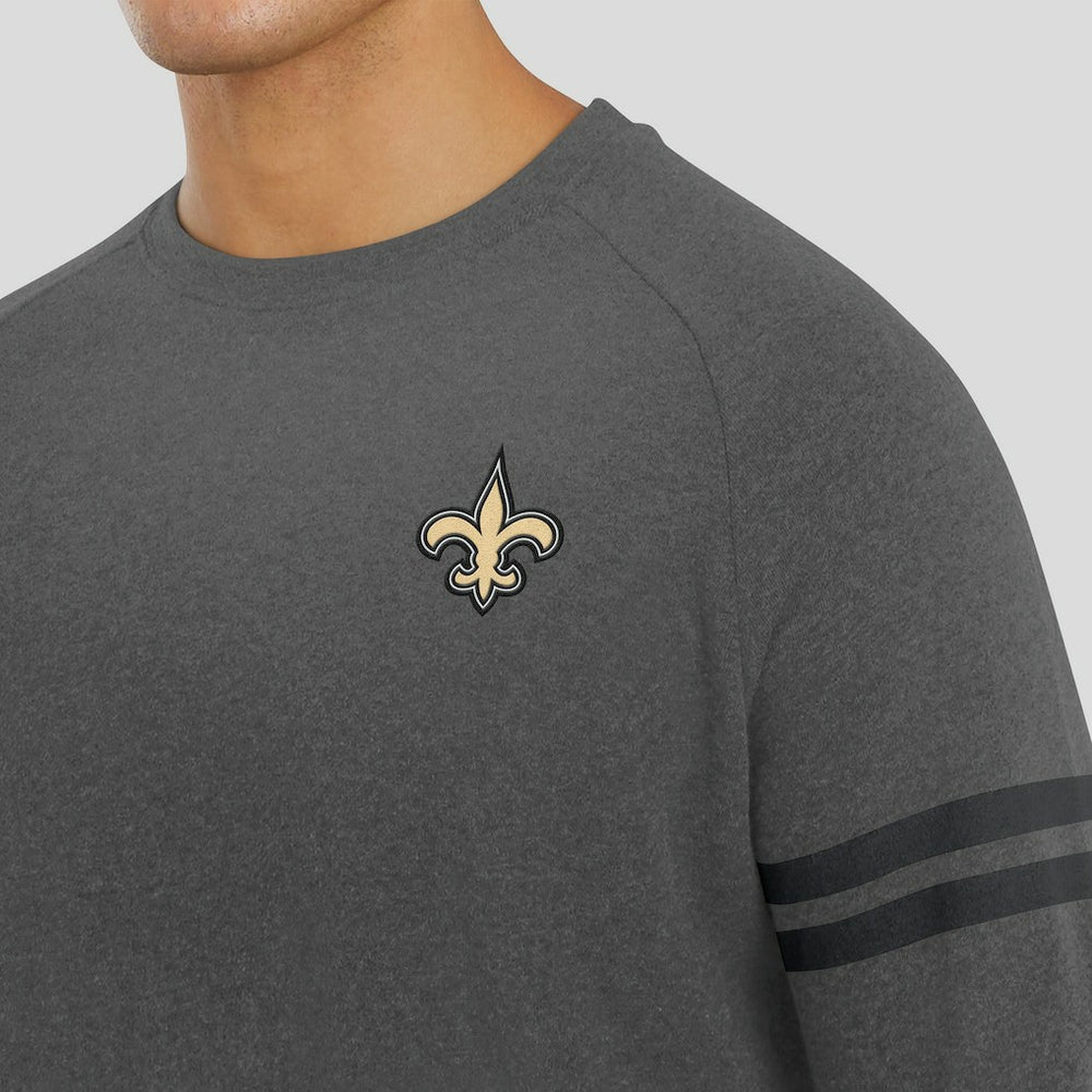 New Orleans Saints J. Palmer Players Lounge Raglan Tri-Blend Sweatshirt | NFL Sale