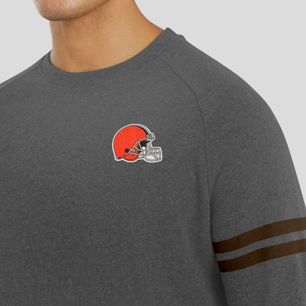 Cleveland Browns J. Palmer Players Lounge Raglan Tri-Blend Sweatshirt | NFL Outlet