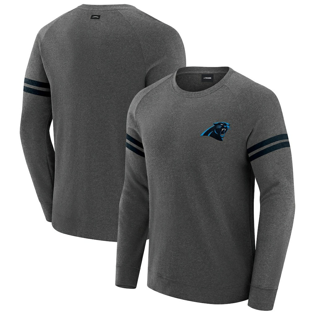 Carolina Panthers J. Palmer Players Lounge Raglan Tri-Blend Sweatshirt | NFL Outlet