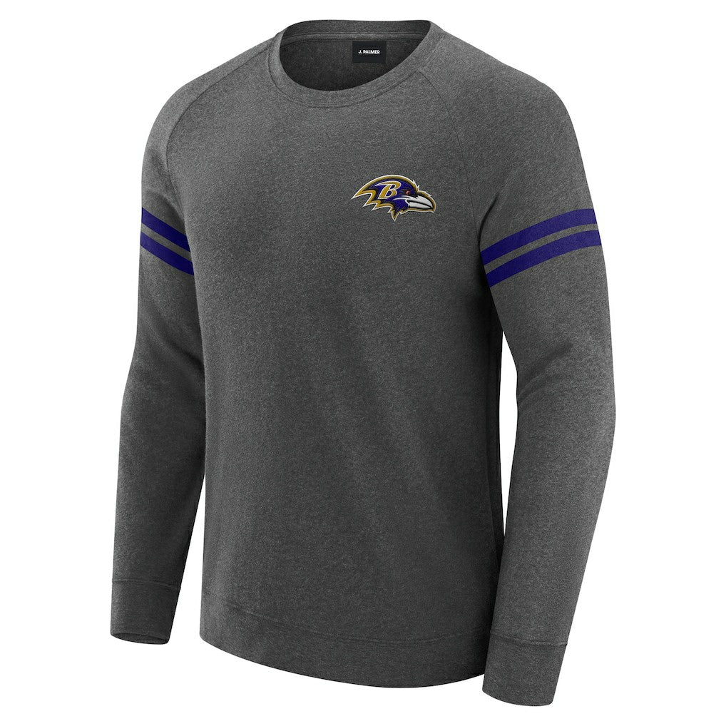 Baltimore Ravens J. Palmer Players Lounge Raglan Tri-Blend Sweatshirt | NFL On sale