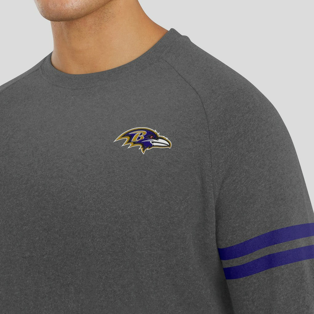 Baltimore Ravens J. Palmer Players Lounge Raglan Tri-Blend Sweatshirt | NFL On sale