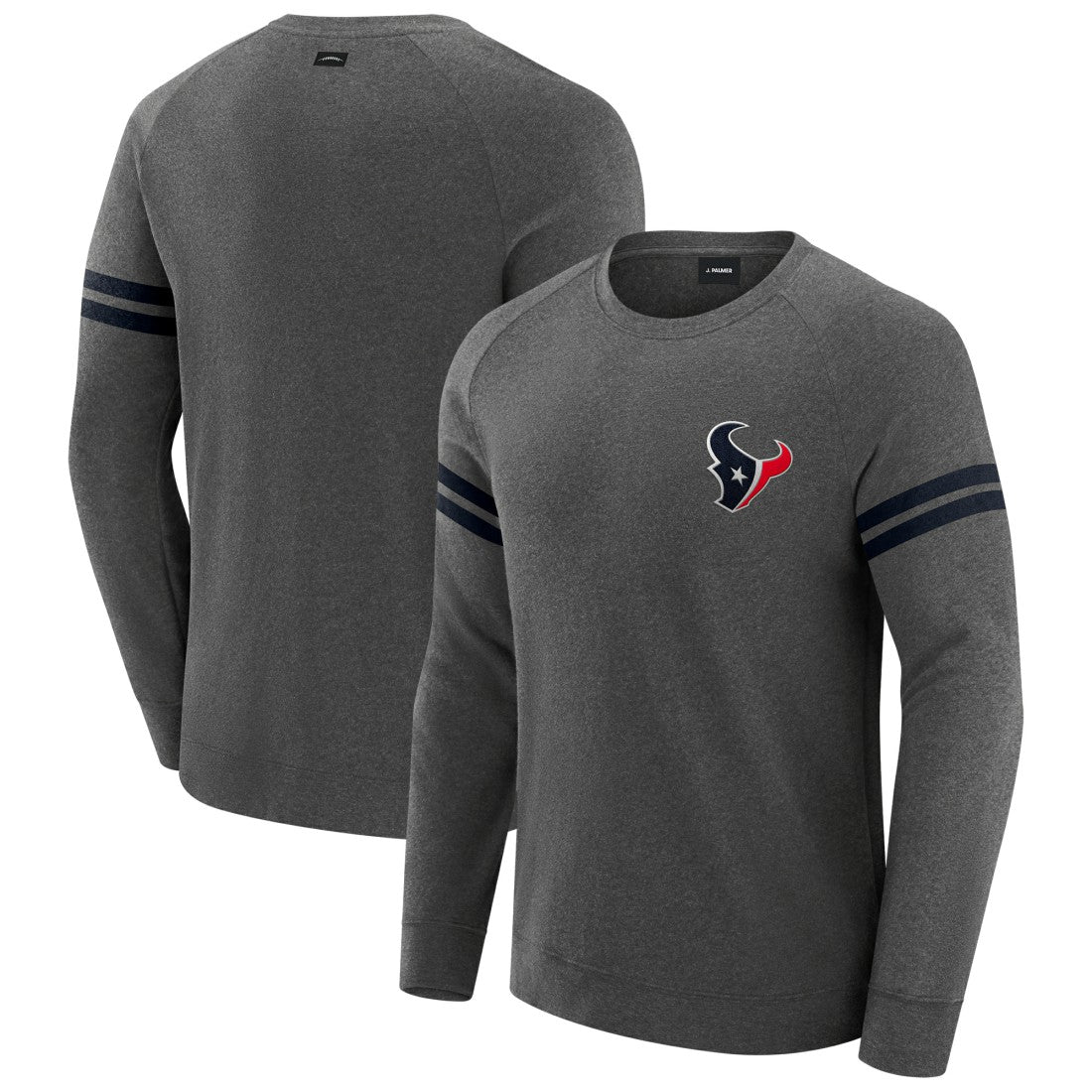Houston Texans J. Palmer Players Lounge Raglan Tri-Blend Sweatshirt | NFL On sale
