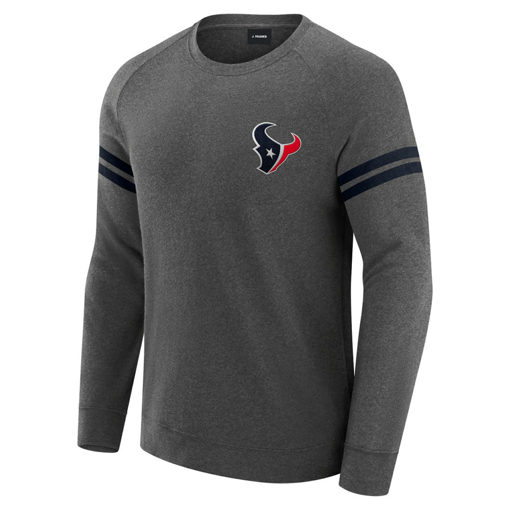 Houston Texans J. Palmer Players Lounge Raglan Tri-Blend Sweatshirt | NFL On sale