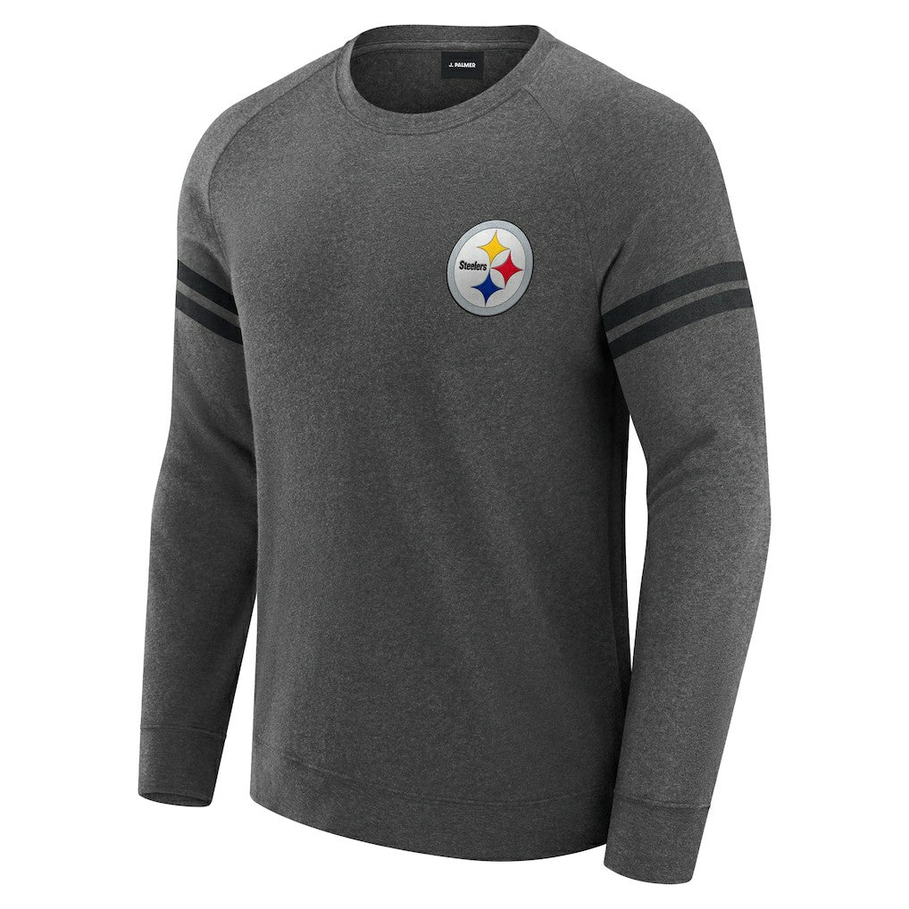 Pittsburgh Steelers J. Palmer Players Lounge Raglan Tri-Blend Sweatshirt | NFL On sale