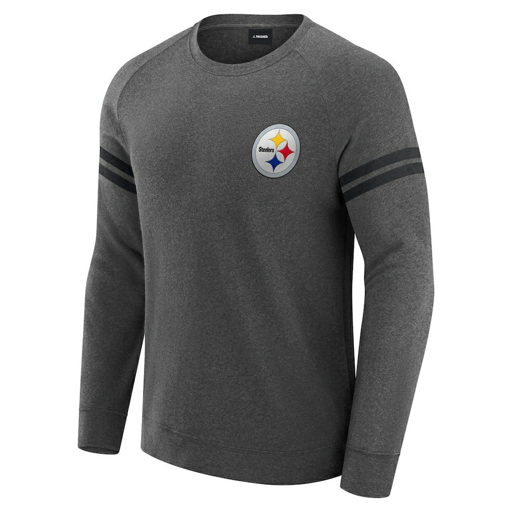 Pittsburgh Steelers J. Palmer Players Lounge Raglan Tri-Blend Sweatshirt | NFL On sale