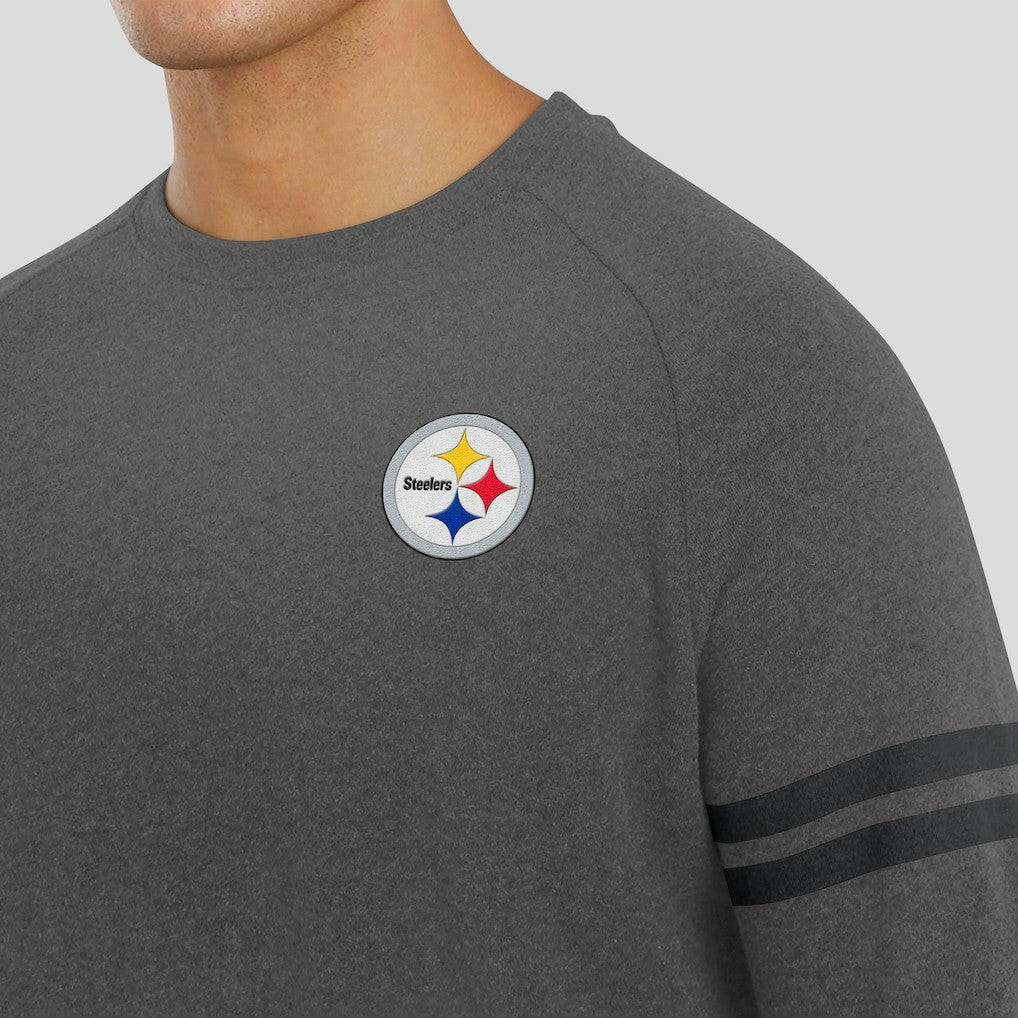 Pittsburgh Steelers J. Palmer Players Lounge Raglan Tri-Blend Sweatshirt | NFL On sale