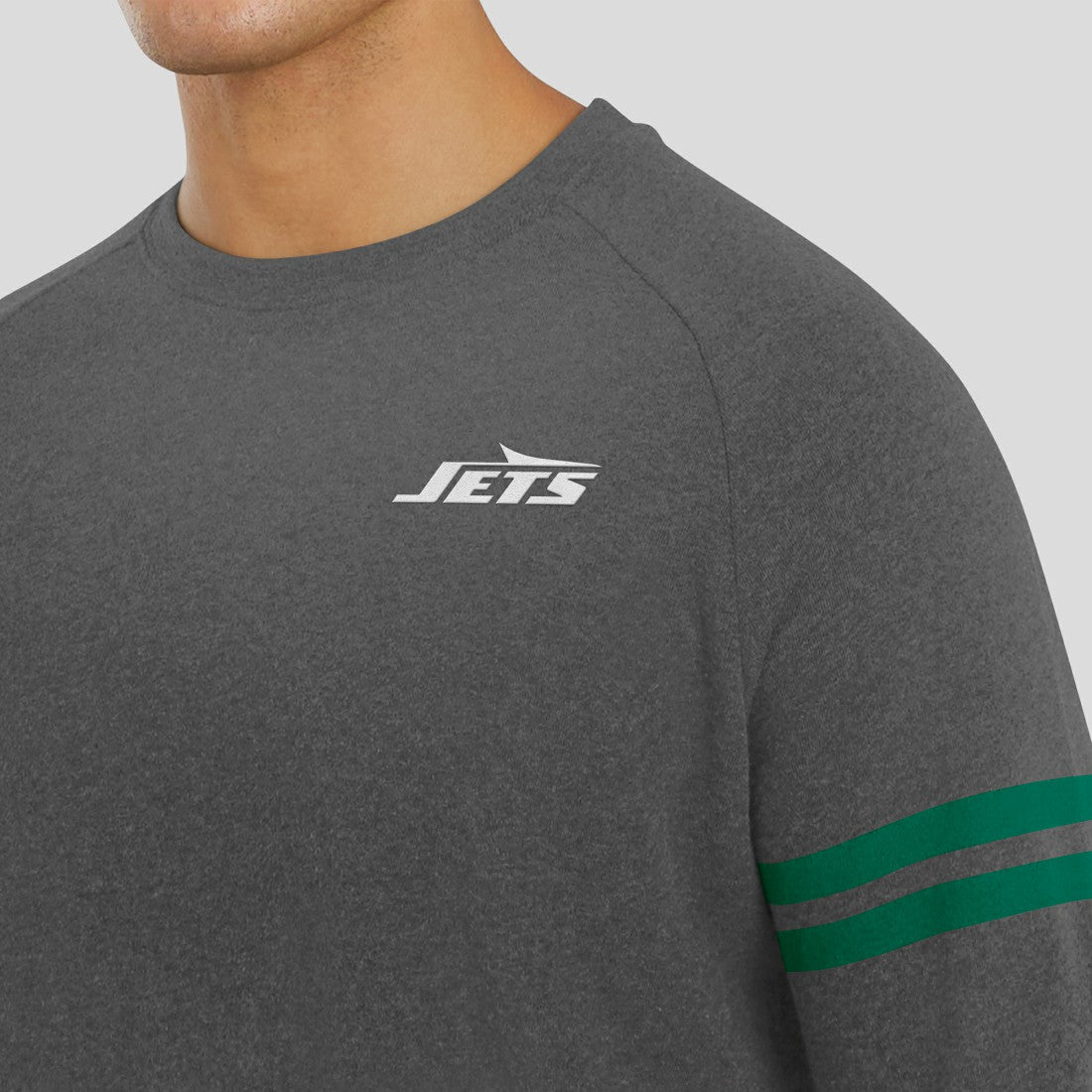 New York Jets J. Palmer Players Lounge Raglan Tri-Blend Sweatshirt | NFL On sale