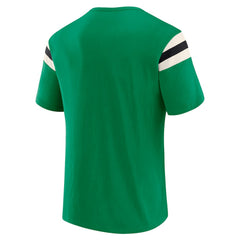 Philadelphia Eagles Darius Rucker Collection Distressed Throwback Shoulder Stripe T-Shirt | NFL Near me