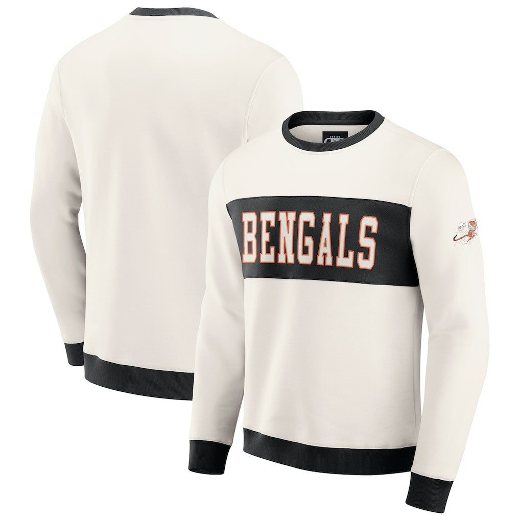 Cincinnati Bengals Darius Rucker Collection Colorblock Pullover Sweatshirt | NFL Sale