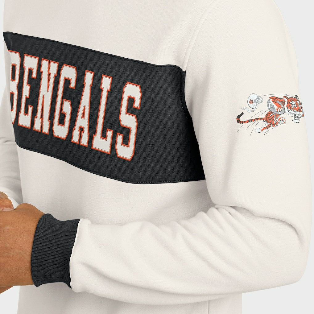 Cincinnati Bengals Darius Rucker Collection Colorblock Pullover Sweatshirt | NFL Sale