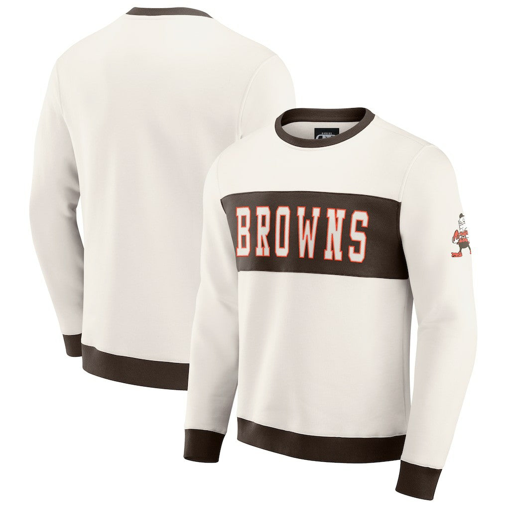Cleveland Browns Darius Rucker Collection Colorblock Pullover Sweatshirt | NFL Online